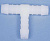 65037 труба соединитель для шлангов T 12mm, 2 шт