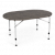 9120000551 Ультралегкий стол для кемпинга Dometic Zero Concrete Oval с регулируемыми ножками 