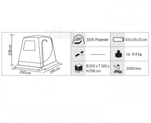 936281 палатка Upgrade для подвесной двери VW T5/T6